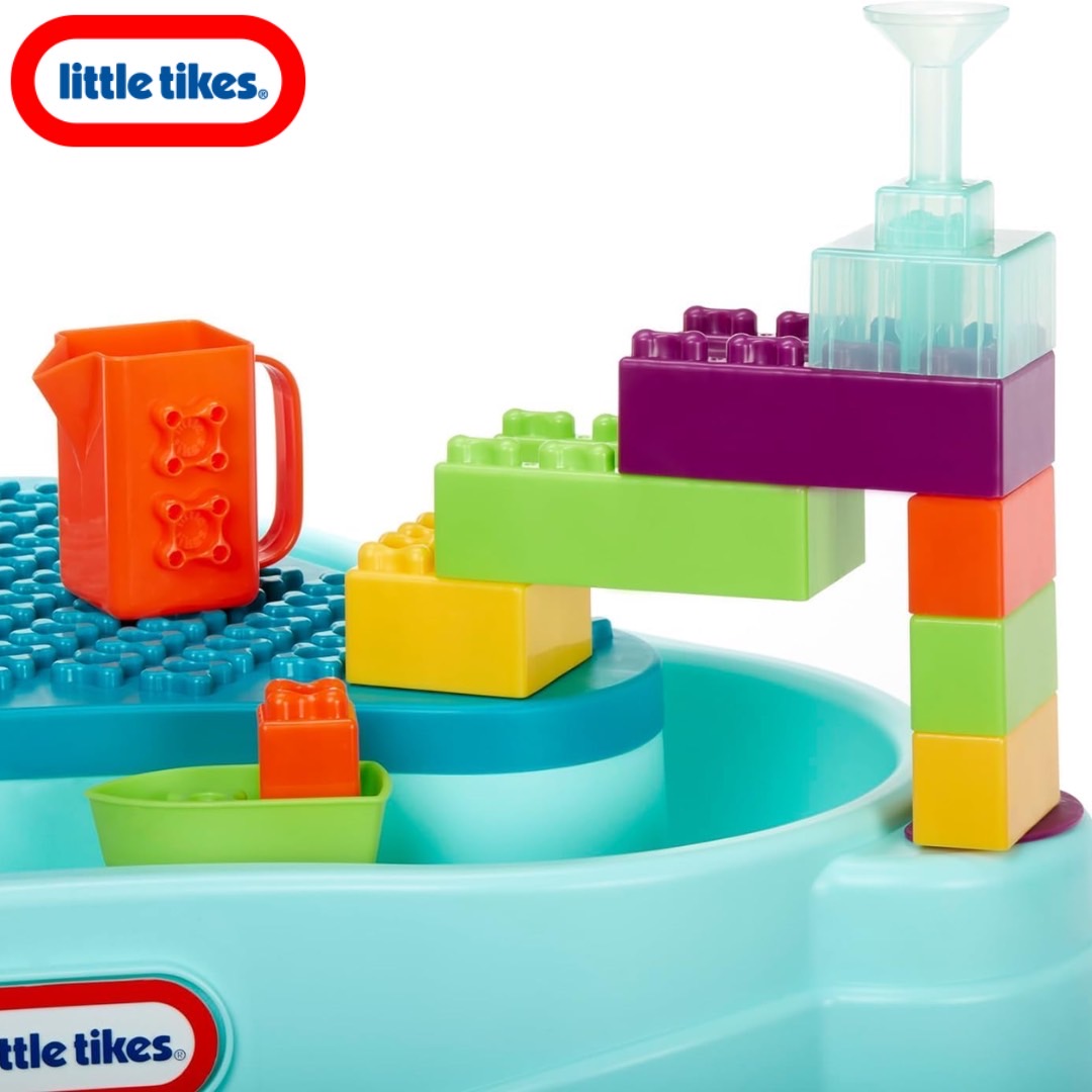 นำเข้า 🇺🇸 🌈✨ Little Tikes Build & Splash Water Table พร้อมอุปกรณ์ 25 ชิ้นให้เด็กๆ เพลิดเพลินกับการต่อท่อ ราคา 5,990 บาท