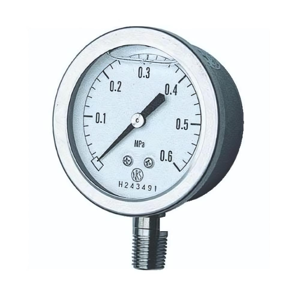 NaganoKeiki รหัสสินค้า GV50-173/0-35Mpa เกจวัดความดันเติมกลีเซอรีน,Glycerin-filled pressure gauge A-frame vertical type,φ60mm,Pressure range:0-35MPa,A Frame,R1/4