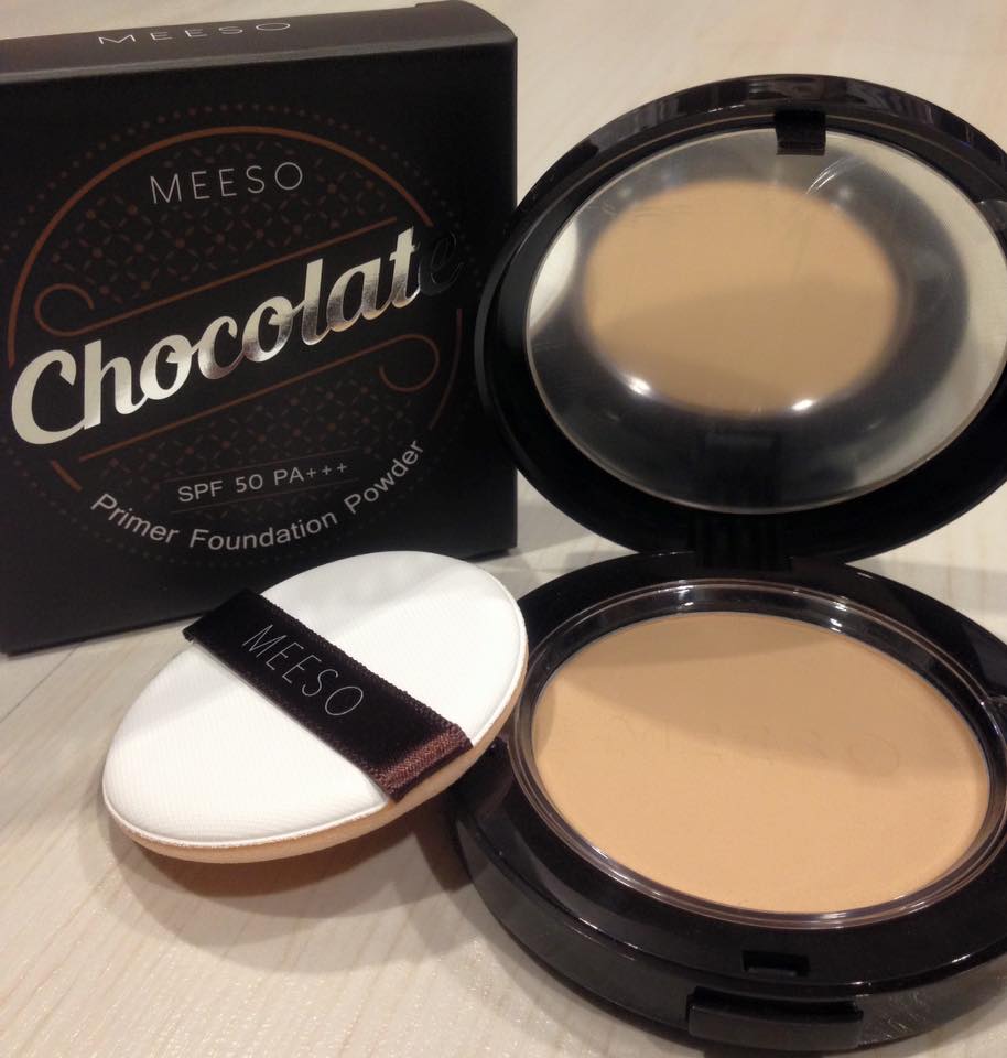 Meeso Chocolate Primer Foundation Powder SPF50 PA+++ (สินค้านำเข้าจาก เกาหลี)