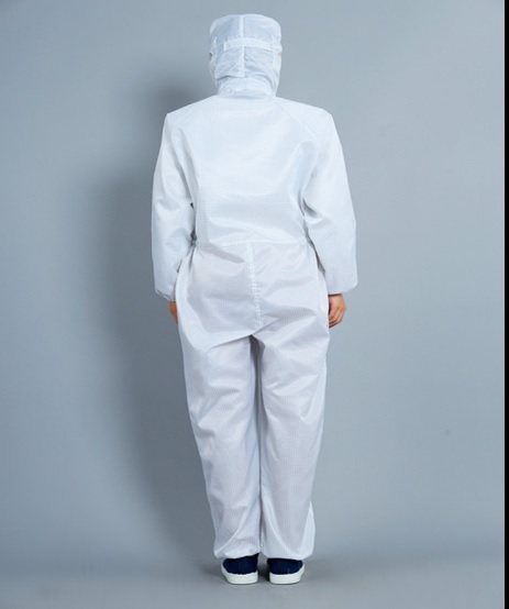 ชุด jumpsuit พนักงานโรงงานอาหาร ชุดพนักงานประชุมเชิงปฏิบัติการปลอดเชื้อการประมวลผล ชุดพนักงาน QC ป้องกันไฟฟ้าสถิตย์ สีภาพ S-3XL QC6209002 ตัว
