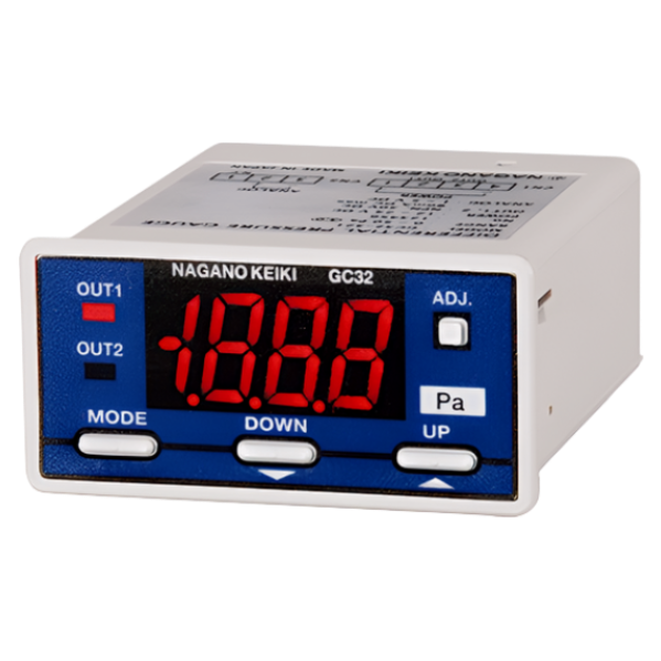 NaganoKeiki รุ่นGC32-321เกจวัดแรงดันที่แตกต่างแบบดิจิตอล,Digital Differential Pressure Gauge ×1kPa,Analog Output 4～20mA(DC)