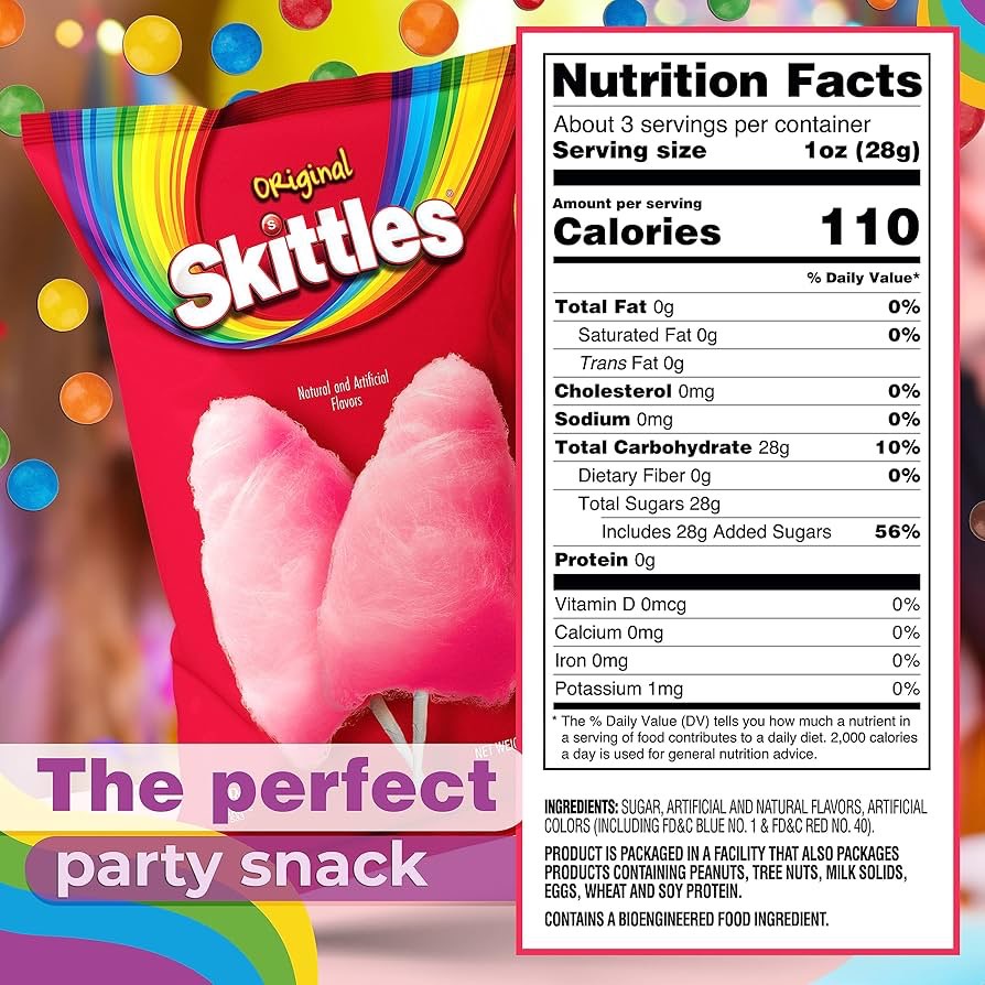 ต้องลองง ‼ ใหม่ขนมยอดฮิต🌈นำเข้าเองจาก🇺🇸 ของแท้ 💯 ขนมสายไหม Skittles and Starburst แพ็ควาไรตี้ ขนาด 3.1 ออนซ์ ราคา 270 บาท/ห่อ