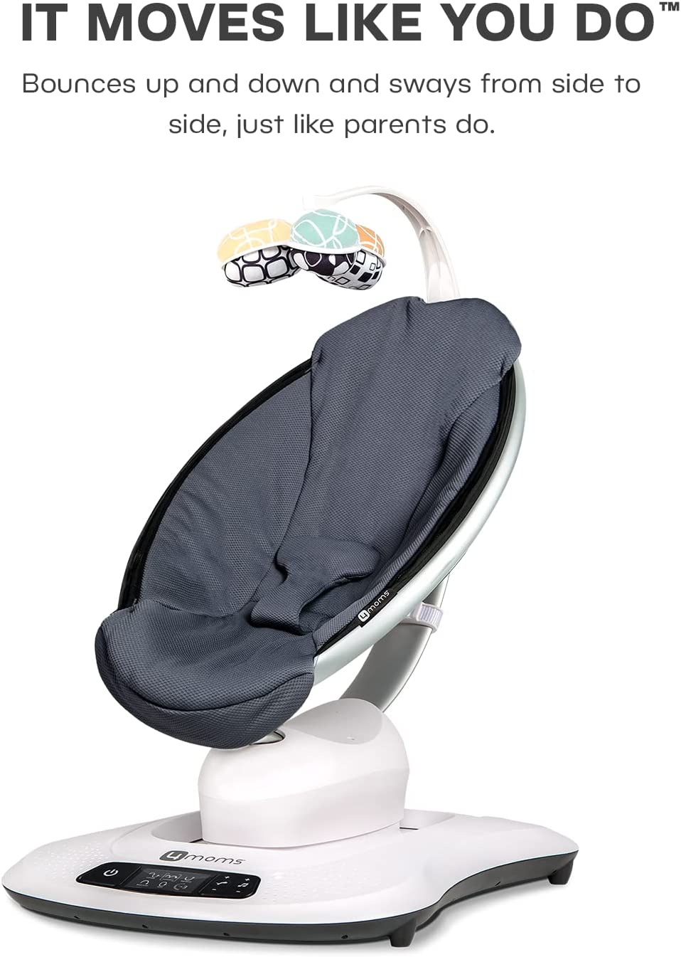 เปลกล่อมยอดฮิตท๊อปรีวิว 4moms - mamaRoo, Baby Swing, Drak Grey US VERSION ราคา 16,900 บาทค่ะ