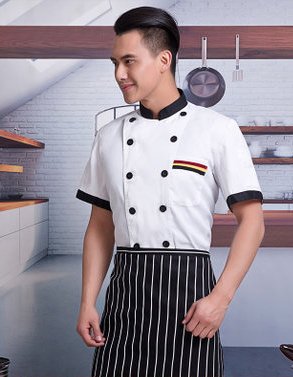 C6002002 เสื้อเชฟโรงแรม ร้านอาหาร (พรีออเดอร์) รอสินค้า 3 อาทิตย์หลังโอน C6002002 ตัว