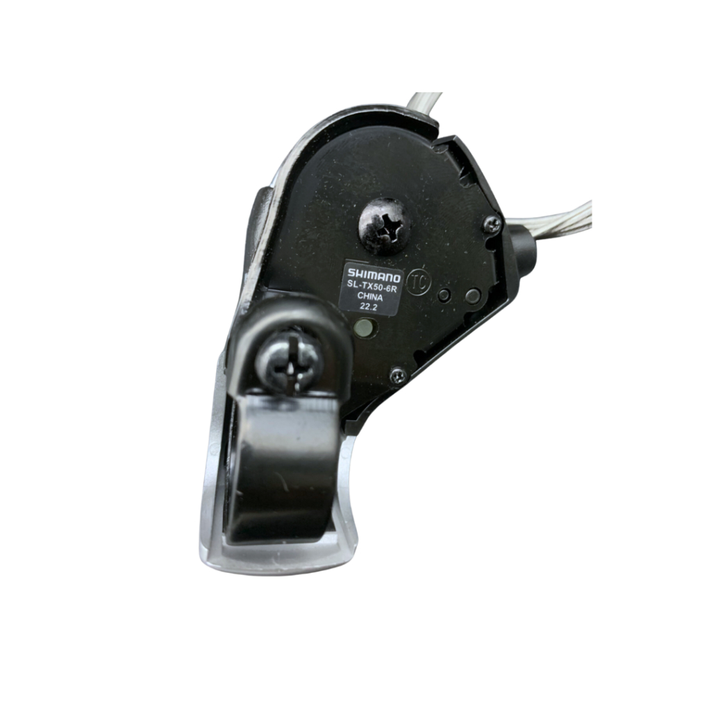 มือเกียร์ Shimano Tourney รุ่น SL-TX50 สีเงิน ขนาด 6 Speed / 7 Speed เสือภูเขา รถพับ