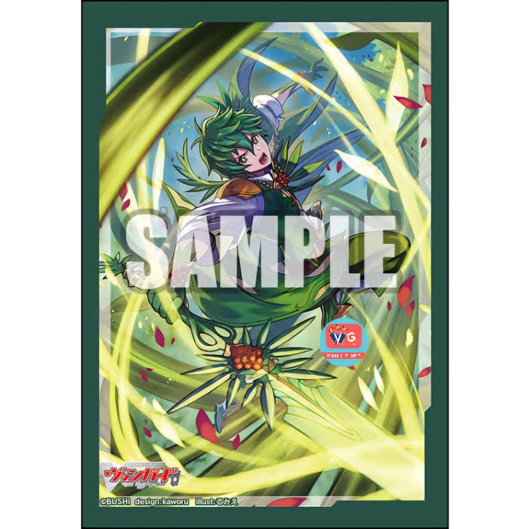 สลีฟแวนการ์ด Bushiroad Sleeve Collection Mini Vol.643 Cardfight! Vanguard "Viridescent Lightning Flash, Rorowa" Pack ซองใส่การ์ดแวนการ์ด