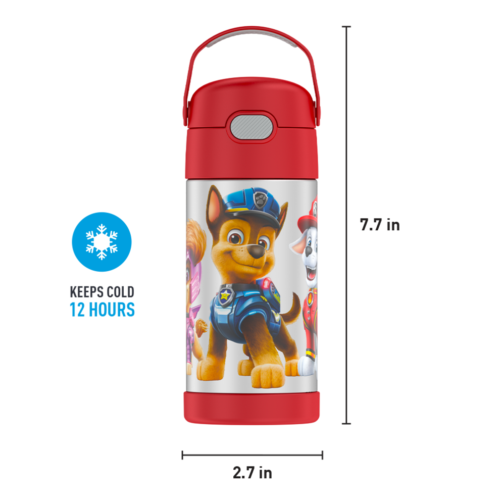 กระติกน้ำเก็บความเย็น Paw Patrol Thermos Vacuum Insulated Stainless Steel 12 Ounce Funtainer with Straw