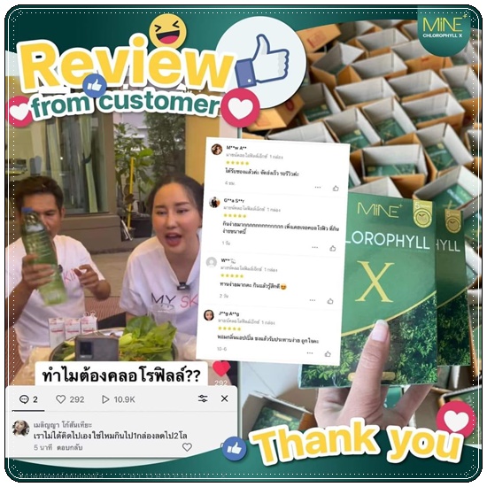 คลอโรฟิลล์ เอ็กซ์ CHLOROPHYLL X คลอโรฟิลล์มายมิ้น