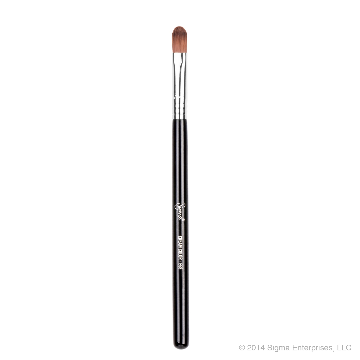 SIGMA :: E58 - Cream Color แปรงขนสังเคราะห์ หัวแปรงยาว แบน และแน่น ใช้สำหรับลงอายแชโดว์เบสหรือผลิตภัณฑ์ที่เป็นเนื้อครีม