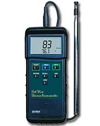 EXTECH 407123:Heavy Duty Hot Wire Thermo-Anemometer เทอร์โม - เครื่องวัดความเร็วลมแบบลวดหนักสำหรับงานหนัก
