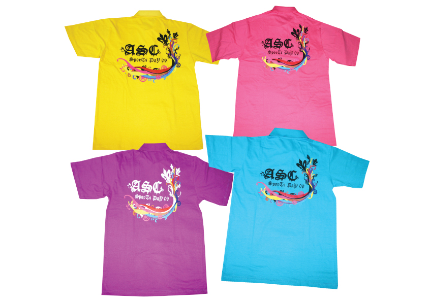 เสื้อกีฬาสี โรงเรียนอัสสัมชัญคอนแวนต์ เนื้อ Cotton# 20