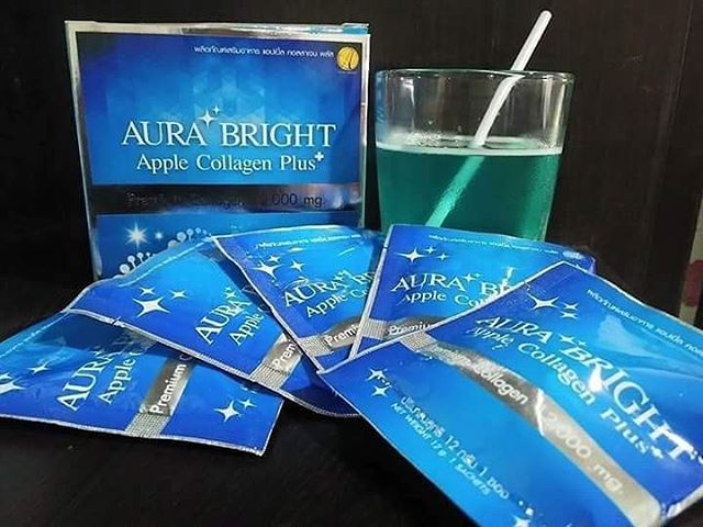 ออร่าไบร์ท แอปเปิ้ล คลอลาเจน พลัส (Aura Bright Apple Collagen)
