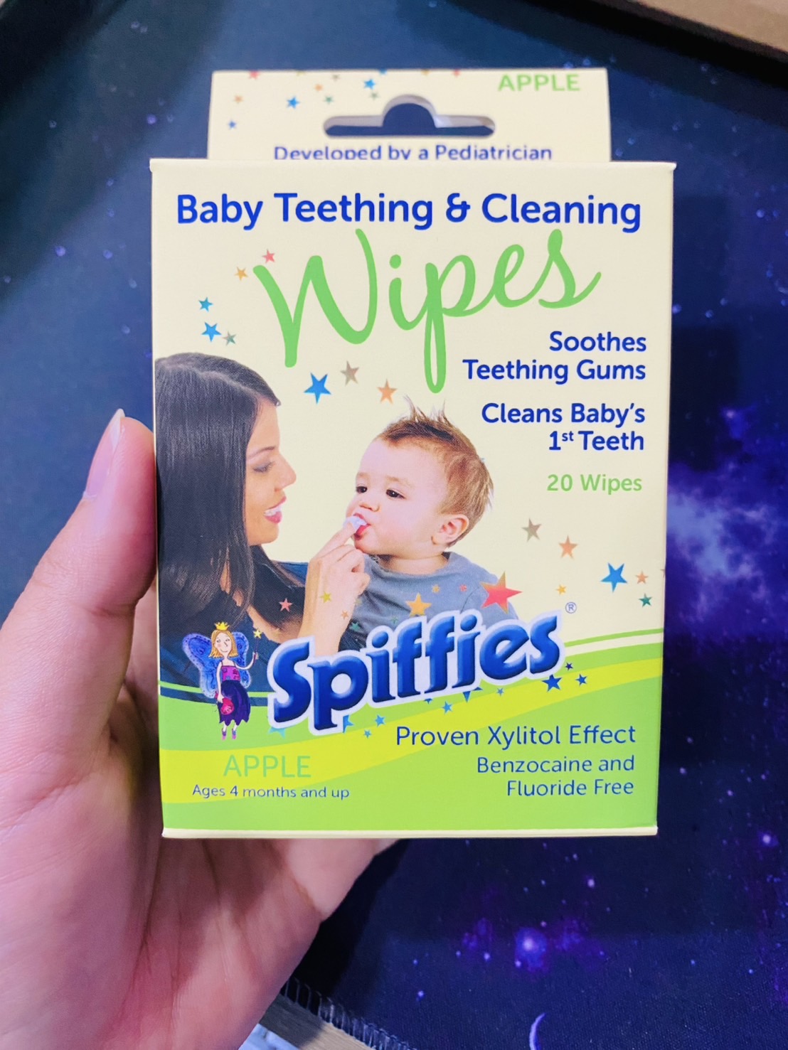 สินค้ายอดฮิตใน🇺🇸 👶Baby Oral Care Tooth Wipes - Gum & Teeth Wipe Tissues - ผ้าเช็ดช่องปากสำหรับเด็ก เช็ดเหงือกและฟัน แบบกระดาษทิชชู่เปียก Brand Spiffies 🧚 ราคา 350 บาท/กล่อง