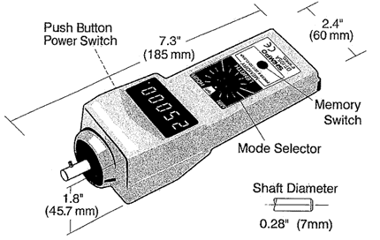 DT-105A / DT-107A dimensions