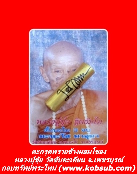 ตะกรุดพรายช้างผสมโขลง หลวงปู่ขุ้ย วัดซับตะเคียน