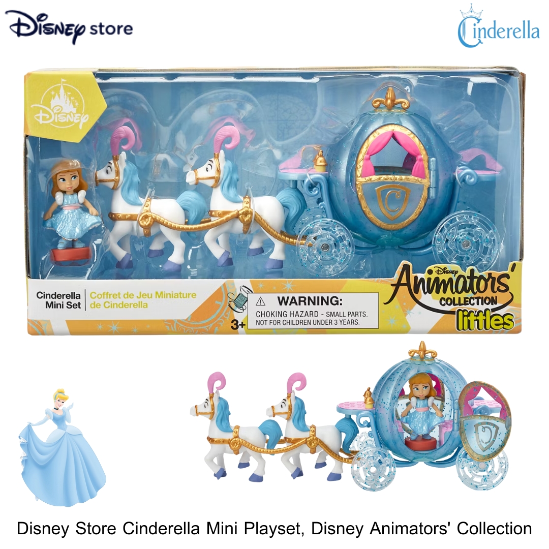 นำเข้า 🇺🇸 ✨ Playset ซินเดอเรลล่า จากซีรีส์สุดฮิต Disney Animators' Collection ของแท้จาก Disney Store