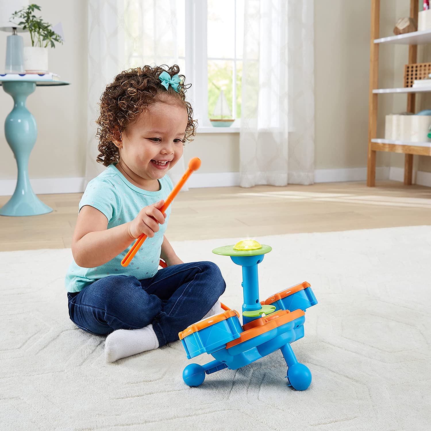 เครื่องดนตรี VTech KidiBeats Kids Drum Set, Orange ราคา 1,990 - บาท