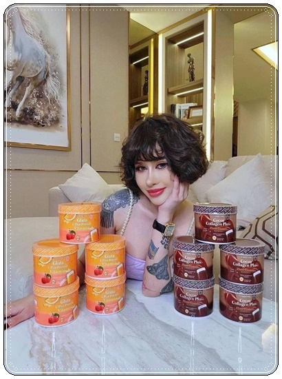 กลูต้าวิตซี รสส้ม LARRITA Gluta C Plus Premix Vitamin (ส่งฟรี