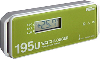 Fujita รุ่นKT-195Fเครื่องบันทึกอุณหภูมิและแรงกระแทกShock data logger-waterproof,Meas.Temp.-40～80℃