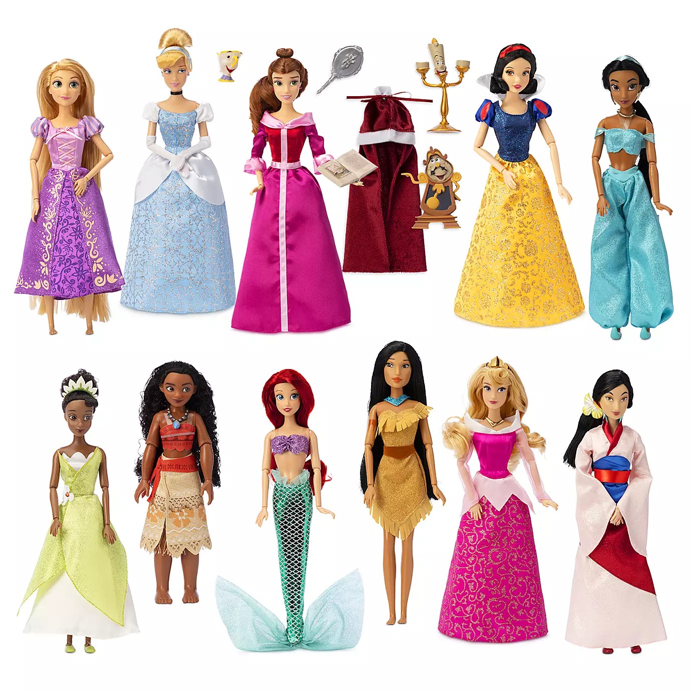ชุดตุ๊กตาคลาสสิค 11 ตัว Disney Store Princess Classic Doll Collection Gift Set New with Box