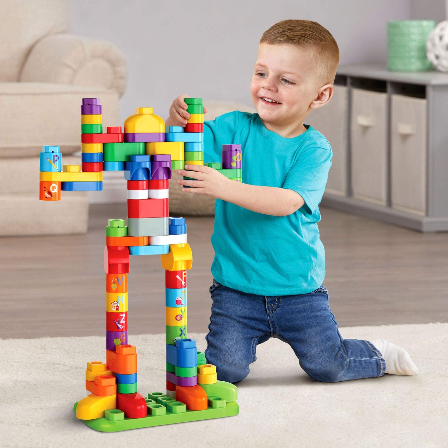 LeapFrog LeapBuilders 81-Piece Jumbo Blocks Box ตัวต่ออิเล็กทรอนิกส์ที่สร้างขึ้นเพื่อการเรียนรู้ ราคา 1790 บาท