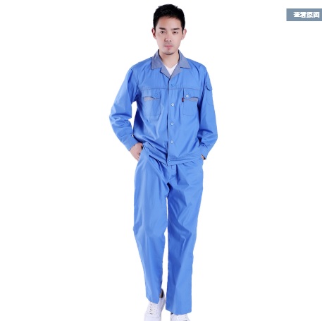 M6205004 ชุดช่าง,เสื้อช้อป,เสื้อวิศวกร,เสื้อช่างยนตร์,เสื้อช่างไฟฟ้า,เสื้อช่างถูกที่สุด สีฟ้า S-3XL M6205004 ชุด