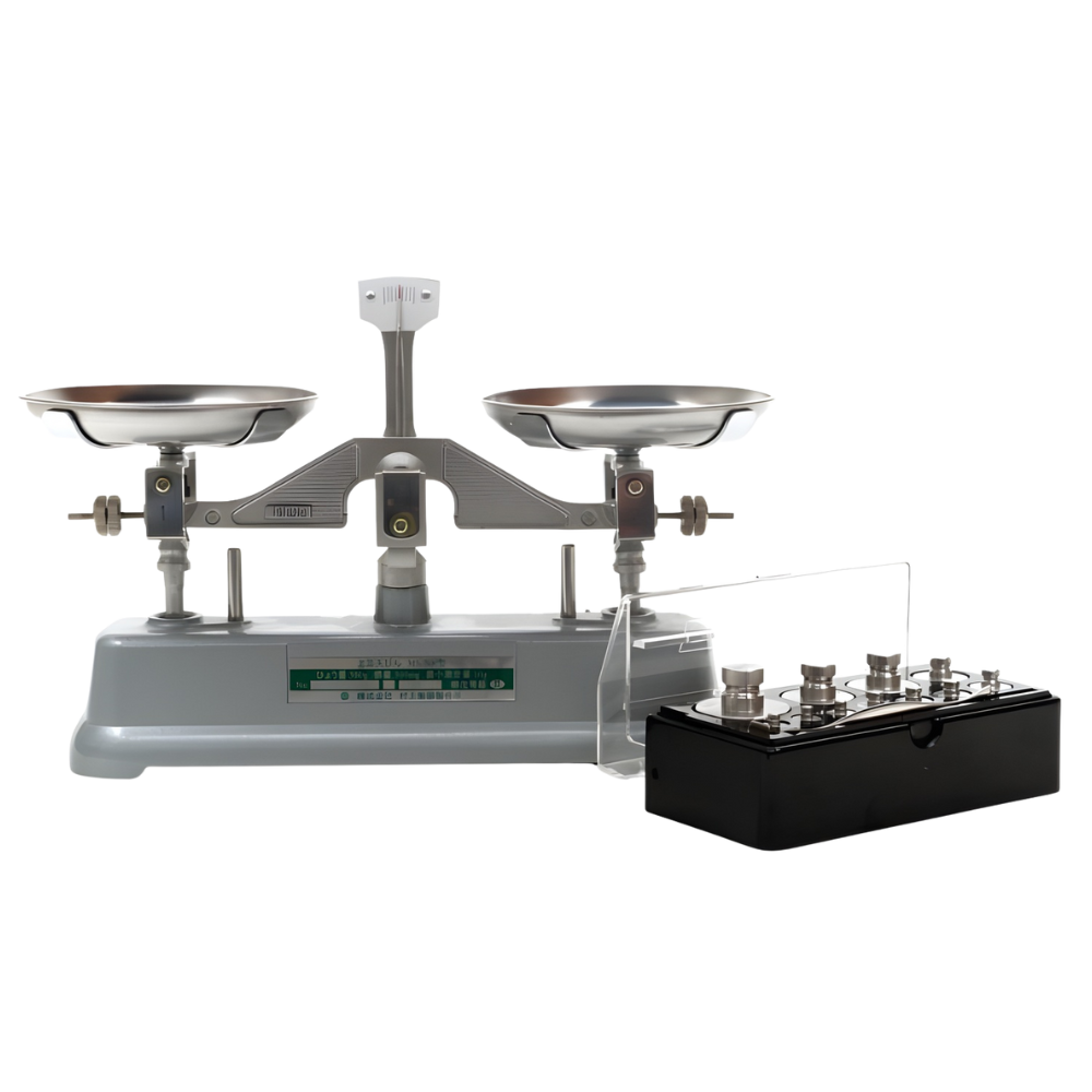 Murakami รหัส MS-50 เครื่องชั่งถาดสองใบวางอยู่บนคาน,Double pan scale,max capacity:50g,sensitivity:50mg