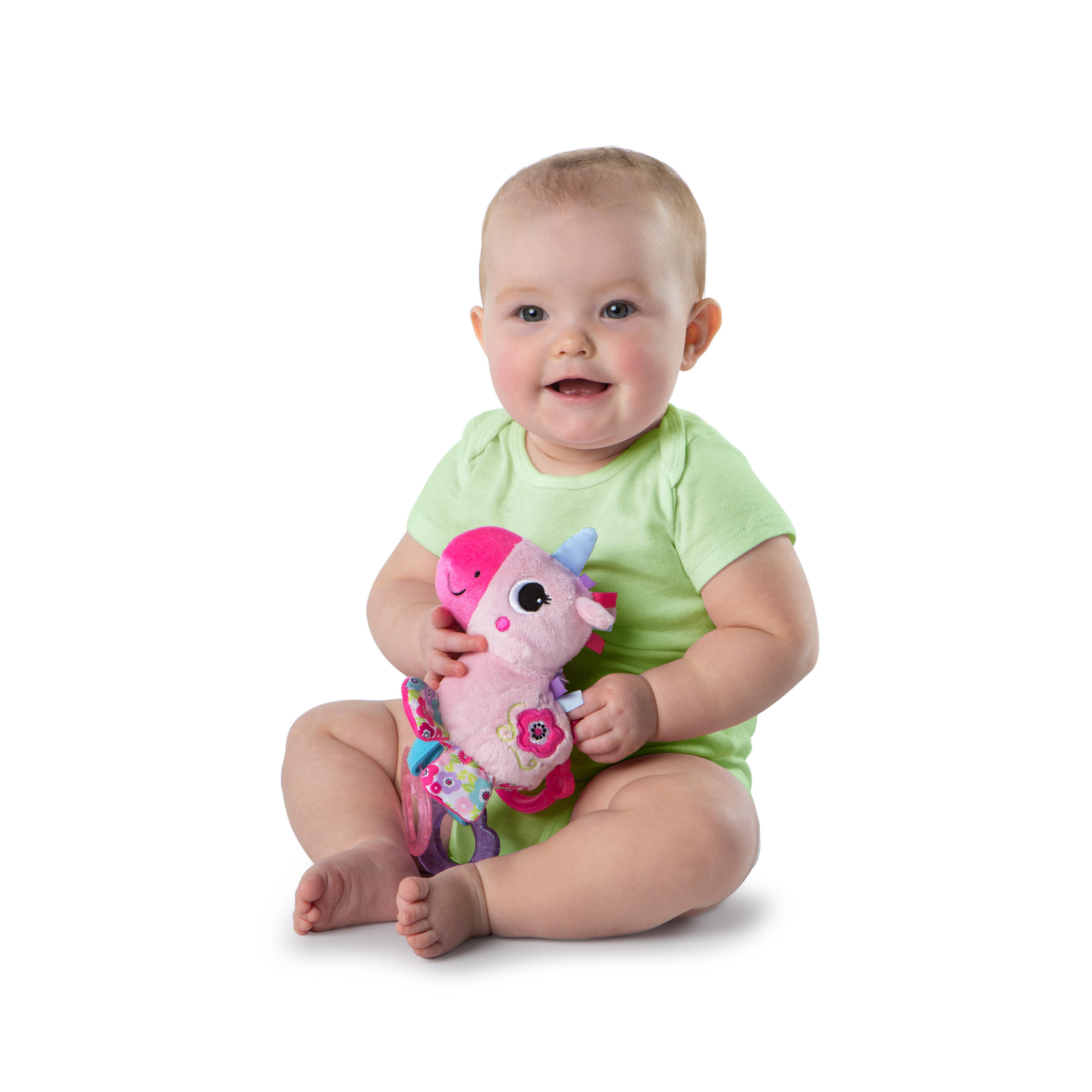 โมบายตุ๊กตา ยูนิคอร์น สีชมพู Bright Starts Sparkle & Shine Unicorn On-the-Go Take-Along Toy, Ages Newborn +