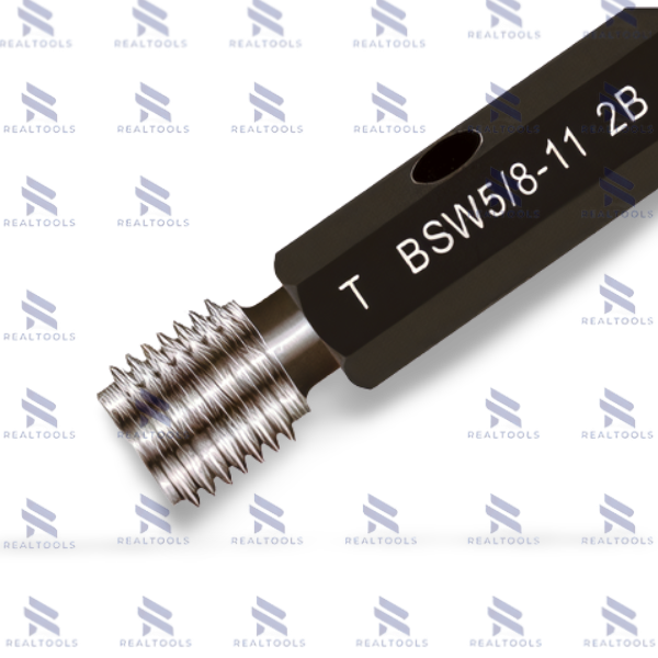 1/8″-40BSWเกจวัดเกลียวในชนิดเกลียวตรงพิเศษมาตรฐานอังกฤษ,British Standard Whitworth Thread Plug Gauge Set,w/handle,BSW 1/8”x40,Go-NoGo set