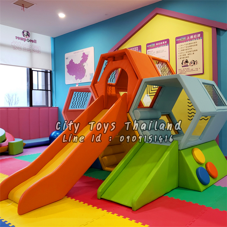 บ้านสไลเดอร์รังผึ้งนุ่มนิ่ม