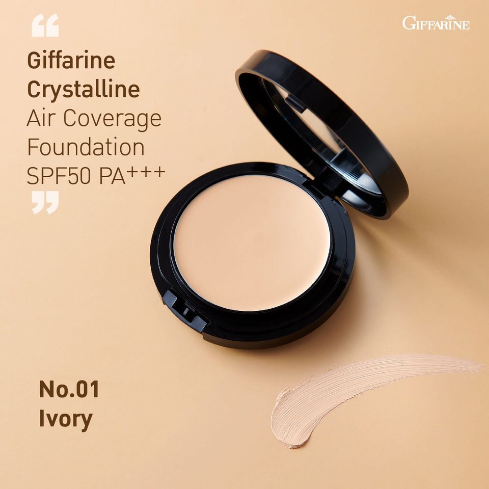 กิฟฟารีน คริสตัลลีน แอร์ คัฟเวอร์เรจ ฟาวเดชั่น เอสพีเอฟ 50พีเอ+++