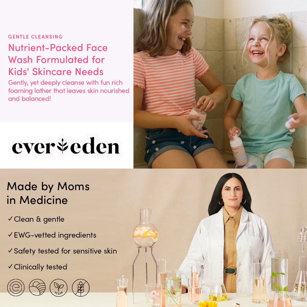 นำเข้า 🇺🇸 🌿✨ ชุด Evereden Kids Routine Bundle ครบ 4ชิ้นเพื่อผิวและผมที่ดี สูตร Clean Beauty อ่อนโยน ปลอดภัยไร้สารเคมี