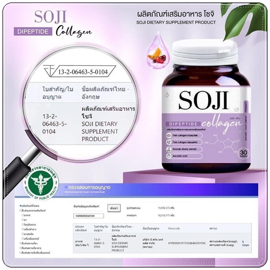 โซจิคอลลาเจน SOJI Collagen (ของแท้)