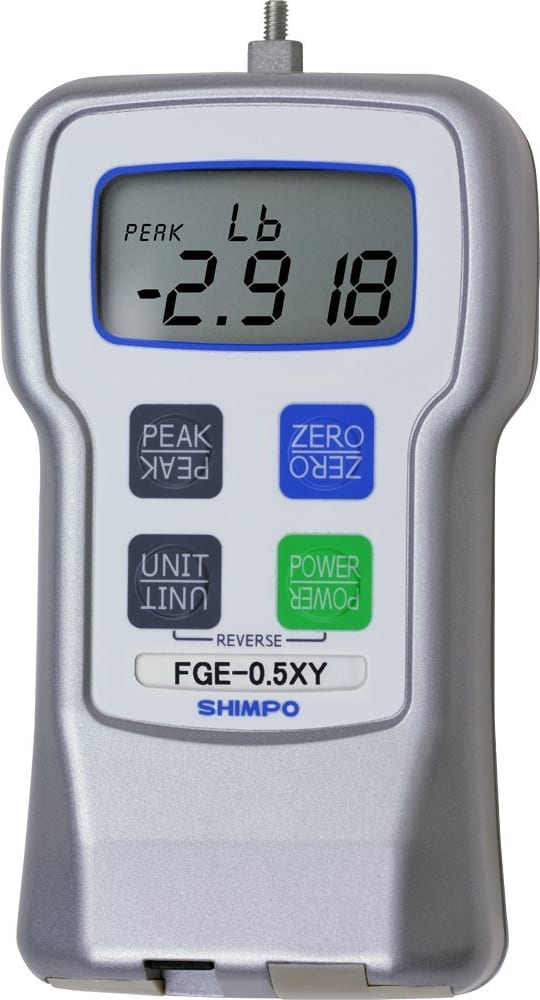 NidecShimpo รุ่นFGE-200XYเครื่องวัดแรงดึงแรงกดแบบดิจิตัลCapacity Digital Force Gauge,Capacity:200lb(100kg)Accuracy:±0.2%
