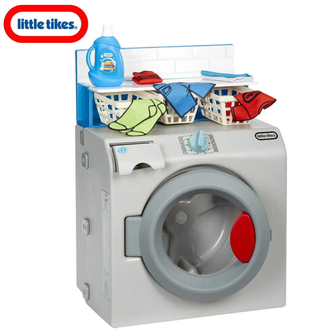 นำเข้า 🇺🇸 ✨🧺 มาเล่นซักผ้ากันเถอะ เครื่องซักผ้าจำลองสุดสมจริงจาก Little Tikes First Washer Dryer👕✨ ราคา 4,990 บาท
