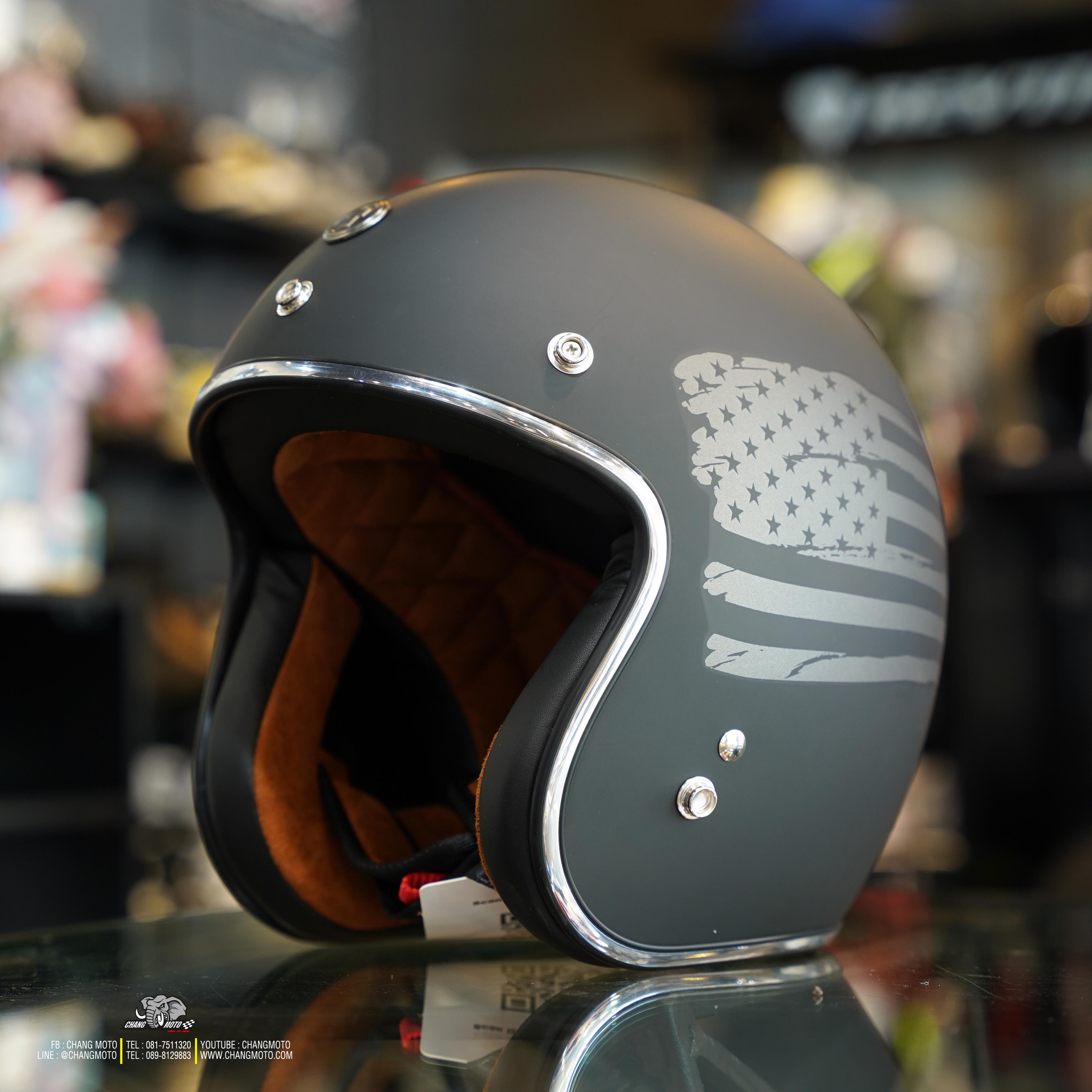 หมวกกันน็อค TORC รุ่น T50 ลาย MATT BLACK FLAG