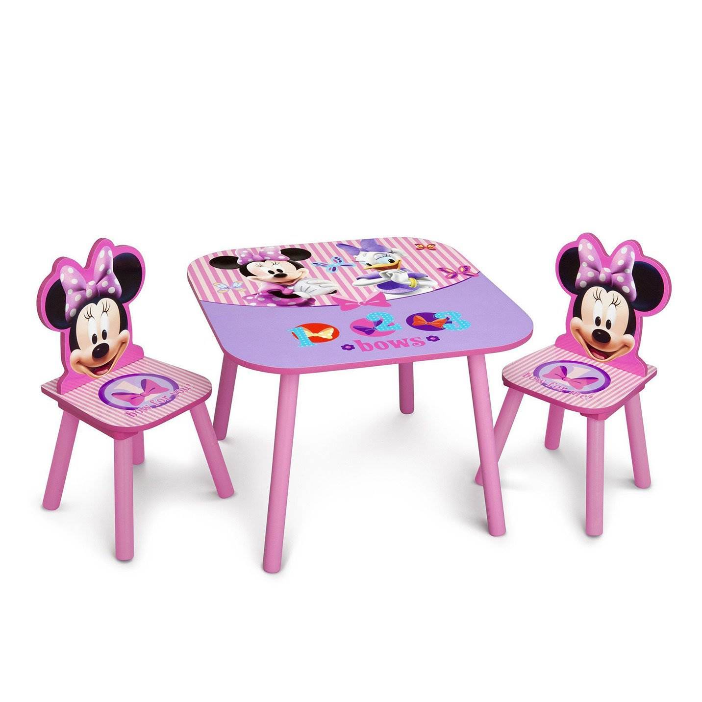 ชุดโต๊ะ เก้าอี้ไม้ เขียนหนังสือเด็ก ลาย มินนี่เม้าส์ ลิขสิทธิ์แท้ Delta Children Table & Chair Set, Disney Minnie Mouse ราคา 3,590 บาท