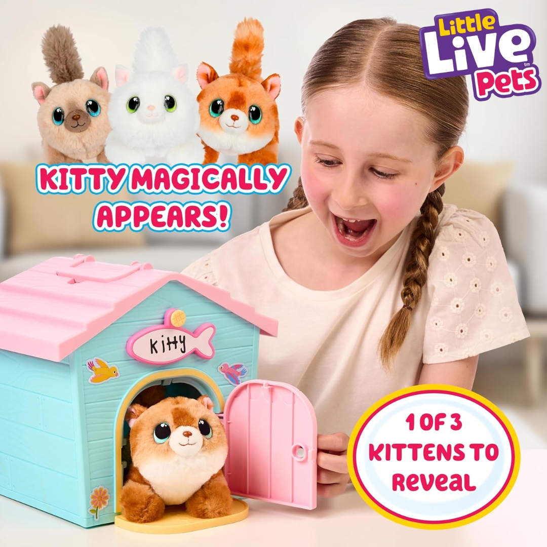 นำเข้า 🇺🇸😻 บ้านเหมียวสุดน่ารักที่กลายเป็นกระเป๋าหิ้วได้- Little Live Pets My Kitty's Home Mini Playset 👜💕