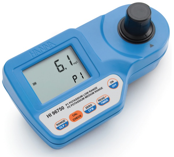 Hanna รุ่นHI96750เครื่องวัดปริมาณโพเเทสเซียมPotassium Portable Photometer(Meter only)
