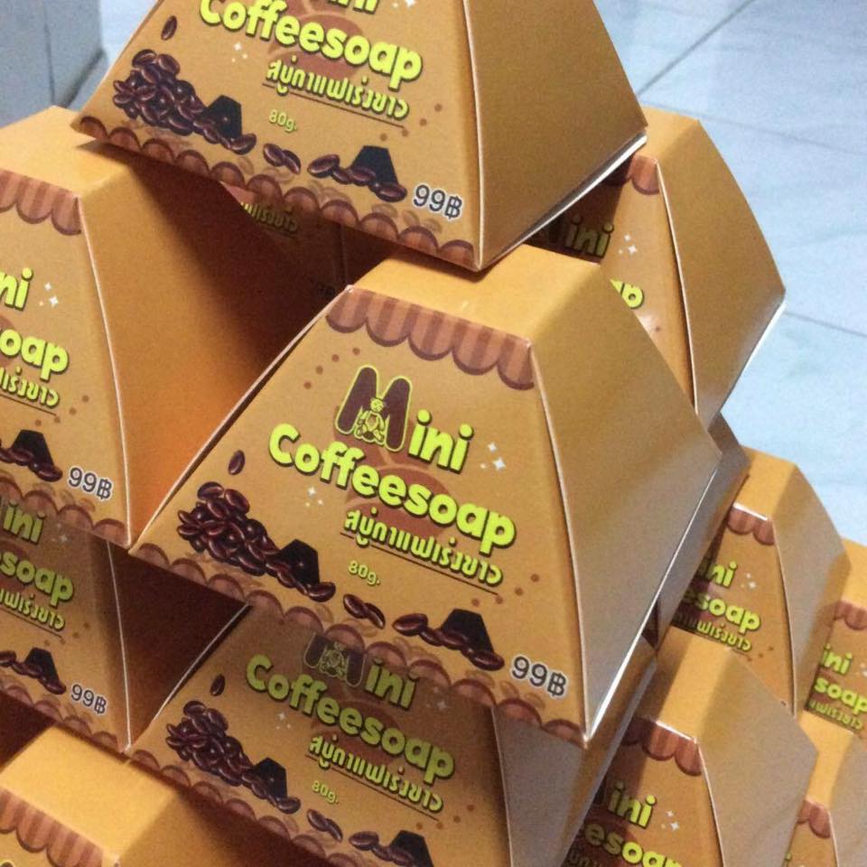 มินิกาแฟโซป สบู่กาแฟเร่งขาว (Mini Coffee Soap)