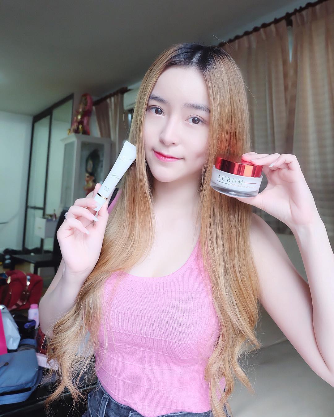 ออรัม ครีมโสมคอลลาเจน by อั้มพัชราภา (Aurum ginseng collagen cream by Patchrapa)