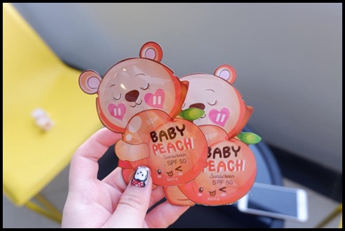 กันแดดเบบี้พีช แบบซอง BABY PEACH SUNSCREEN