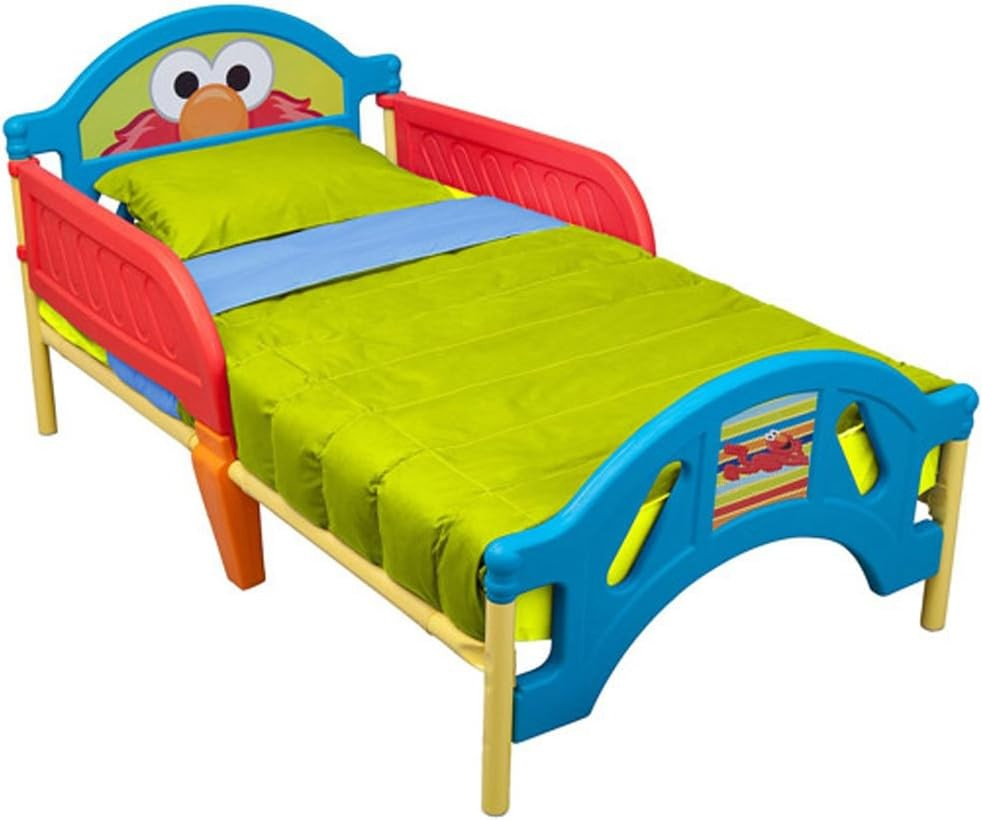 Sesame Street Elmo Toddler Bed เตียงนอนเด็ก เตียงนอนเด็กเล็ก Disney's Sesame Street Toddler Bed
