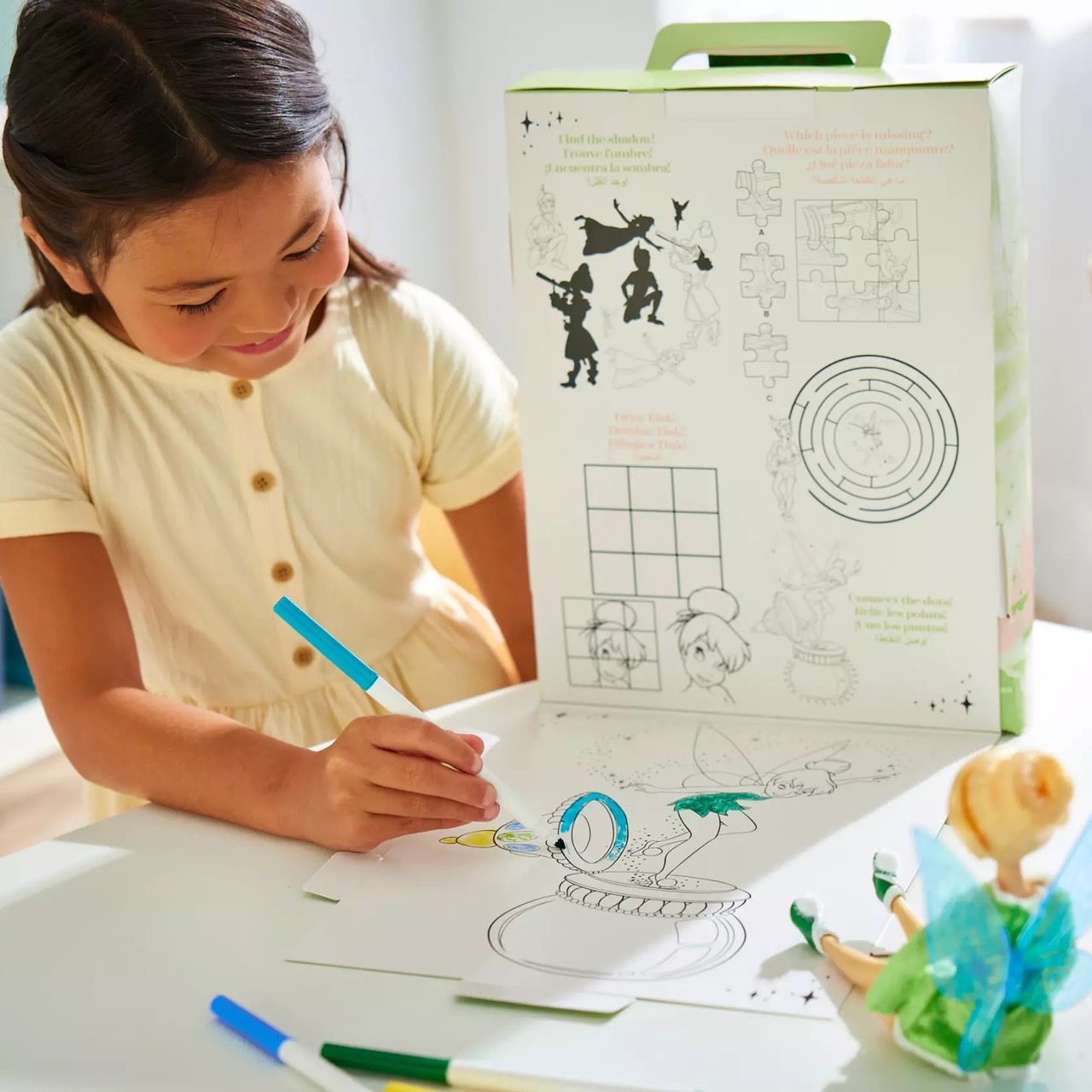 นำเข้า 🇺🇸 เซ็ทตุ๊กตาทิงเกอร์เบลและกิจกรรมระบายสีTinker Bell Disney Story Doll – Peter Pan 10'' ราคา 1,590 บาท