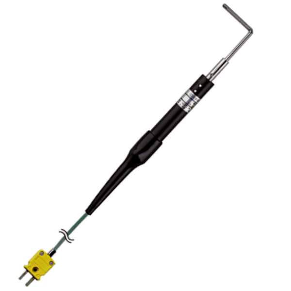 Anritsu รุ่นCS-03K-010-1-TC1.5-ANPโพรบวัดอุณหภูมิมุม90องศาพื้นผิวขนาดเล็ก,Micro Sensor Probes 90°angle w/ANP plug,pipe length:100mm,headØ3mm,wire lenght:1500mm,type K,temp.range:-50～400°C