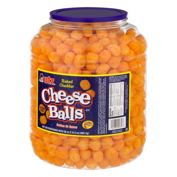 ชีส บอล Utz Cheddar 35 oz Barrel ราคา 890 บาท