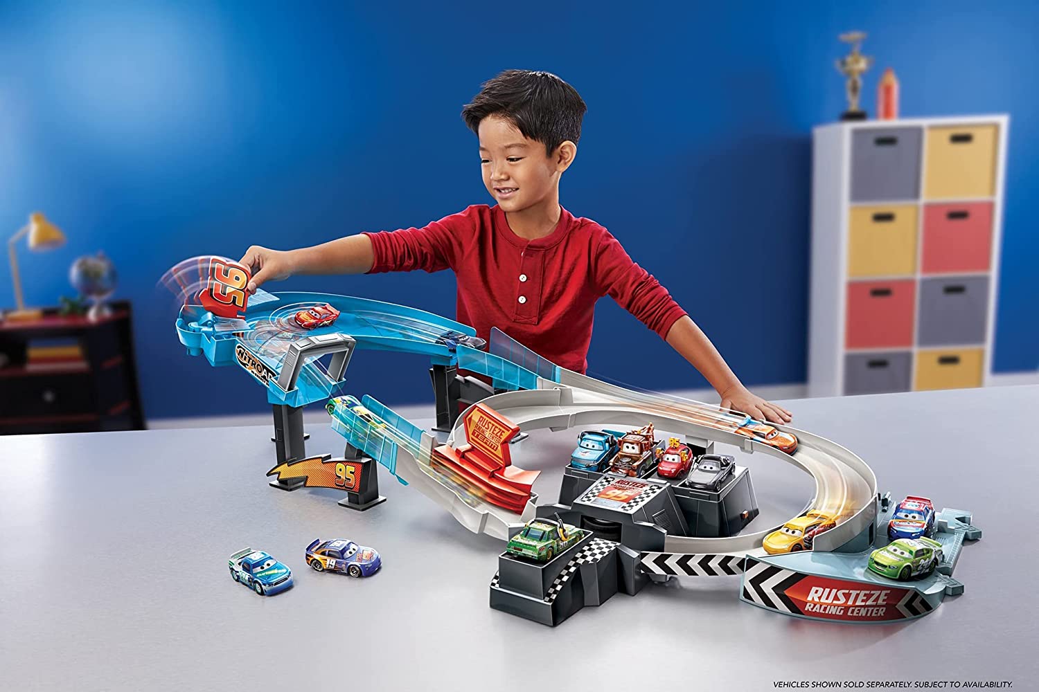 สนามเเข่งรถสุดมันส์ Disney Pixar Cars Rust-Eze Double Circuit Speedway Playset Test Track Set ราคา 3190 บาท