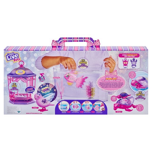 พร้อมส่ง Little Live Pets Sparkle Pets Boutique Interactive Toy [Lil' Bird, Lil' Turtle & Lil' Dipper ราคา 2,990 - บาท