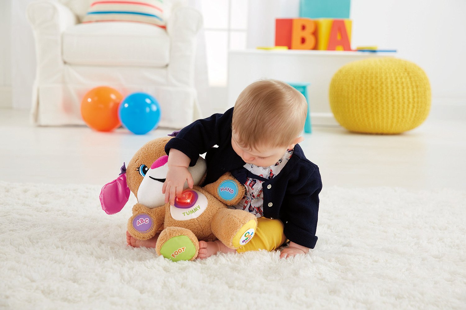 น้องหมาสีชมพูเเละสีฟ้า เจ้าตูบสอนภาษา Fisher-Price Laugh & Learn Smart Stages Puppy Sis รุ่นใหม่ล่าสุด ราคา 1250 บาท