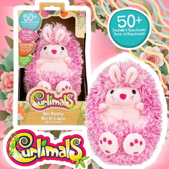 นำเข้า USA Curlimals Higgle the Hedgehog - โต้ตอบ, เคลื่อนไหว, พูดคุย,ตุ๊กตาเม่น สัตว์เลี้ยงของเล่นหัวเราะคิกคัก, กว่า 50 เสียง, 5 นิ้ว เหมาะสําหรับเด็กอายุ 3+ปี ราคา 1,490 บาท